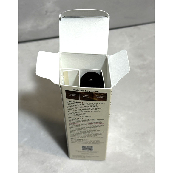 New Style Edit Root Cover Up Cream to Powder Stick Medium Brown 3.1 g - Picture 5 of 5